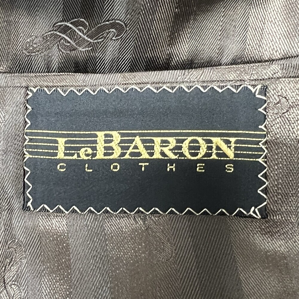 VTG 80's LeBaron Tweed Blazer 40X 40R Union Made USA Herringbone Ivy Sport Coat - Picture 14 of 16